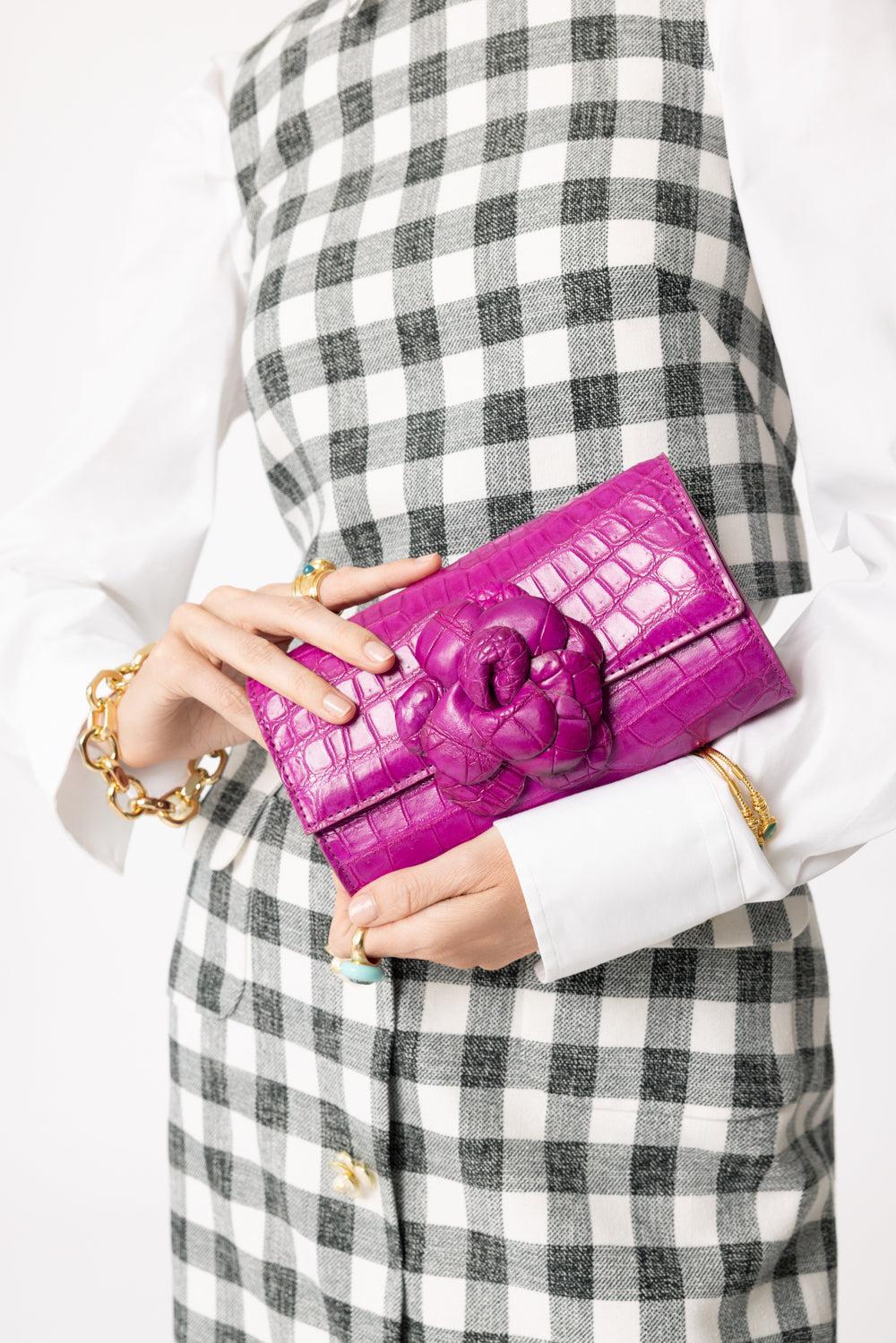 Demi Eva Bo Clutch-FUSCIA-HANDBAGCLUTCHES-ANGELA ALVAREZ
