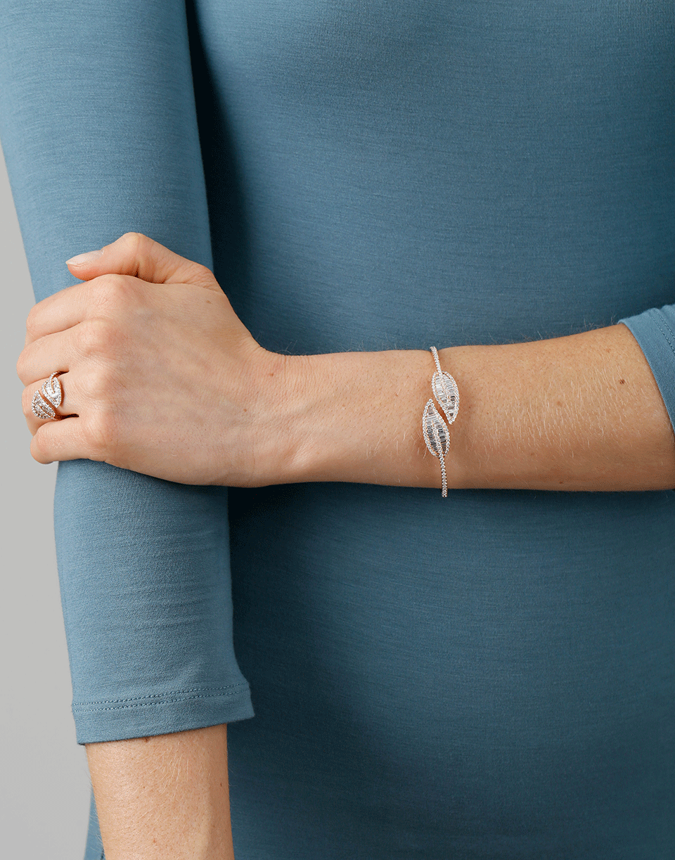 ANITA KO-Diamond Leaf Bracelet-ROSE GOLD