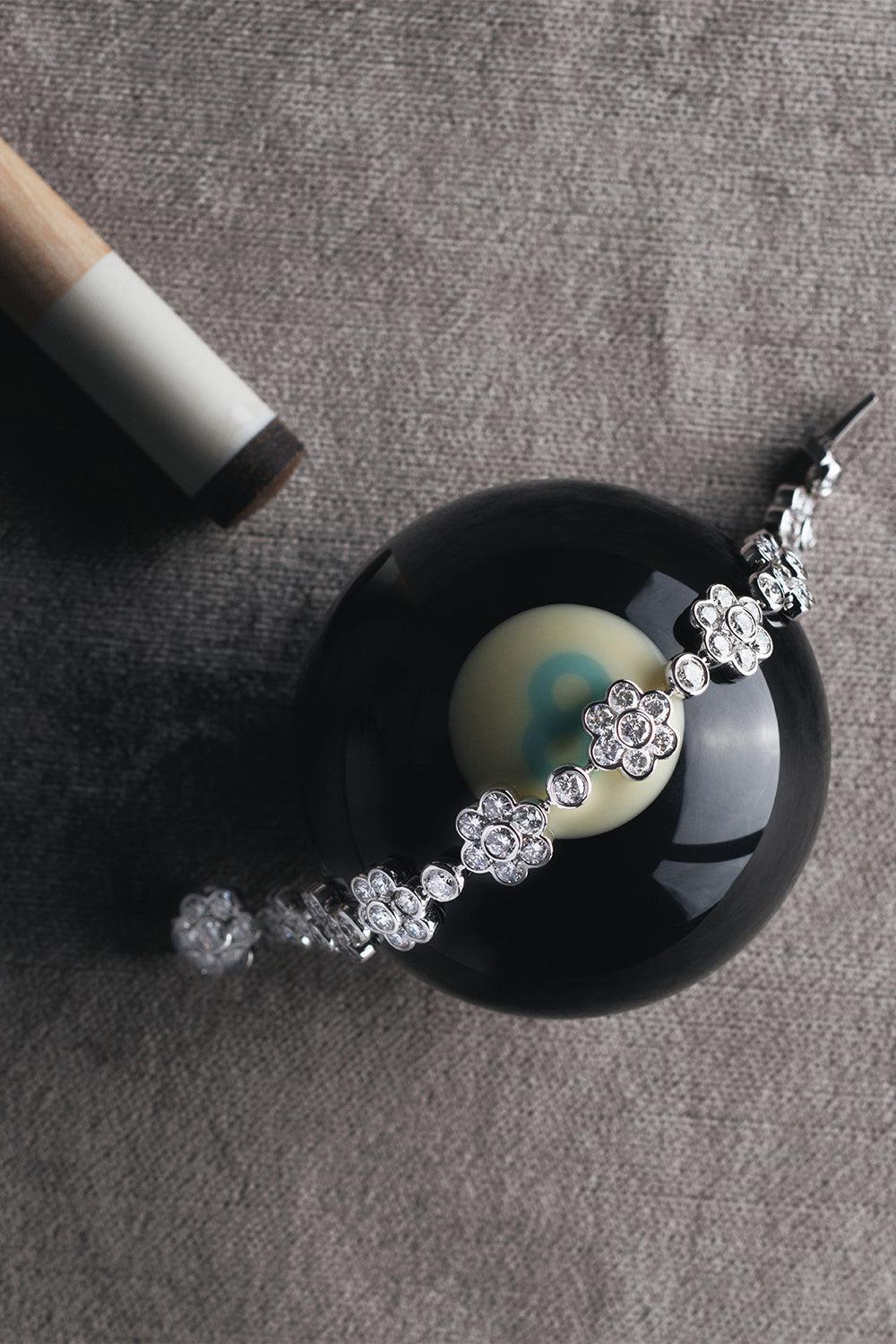 ANITA KO-Diamond Flora Bracelet-WHITE GOLD