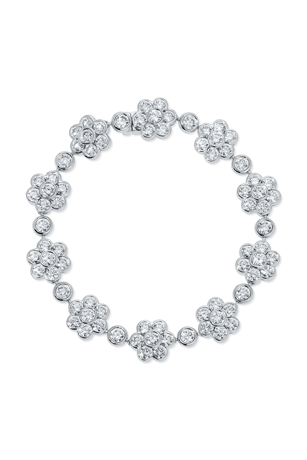 ANITA KO-Diamond Flora Bracelet-WHITE GOLD