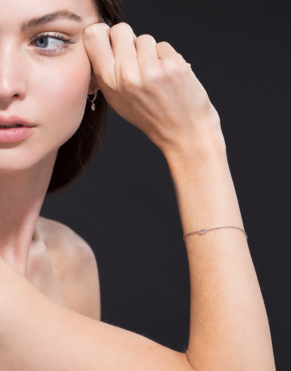 ANITA KO-Marquis Diamond Chain Bracelet-WHITE GOLD