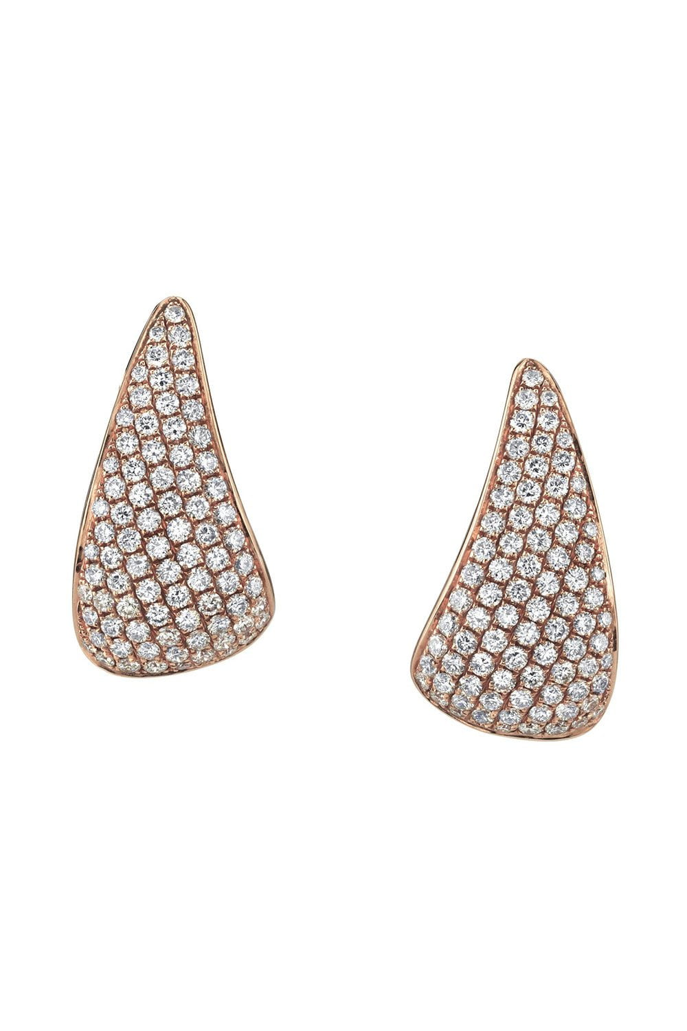 ANITA KO-Diamond Claw Earrings-ROSE GOLD