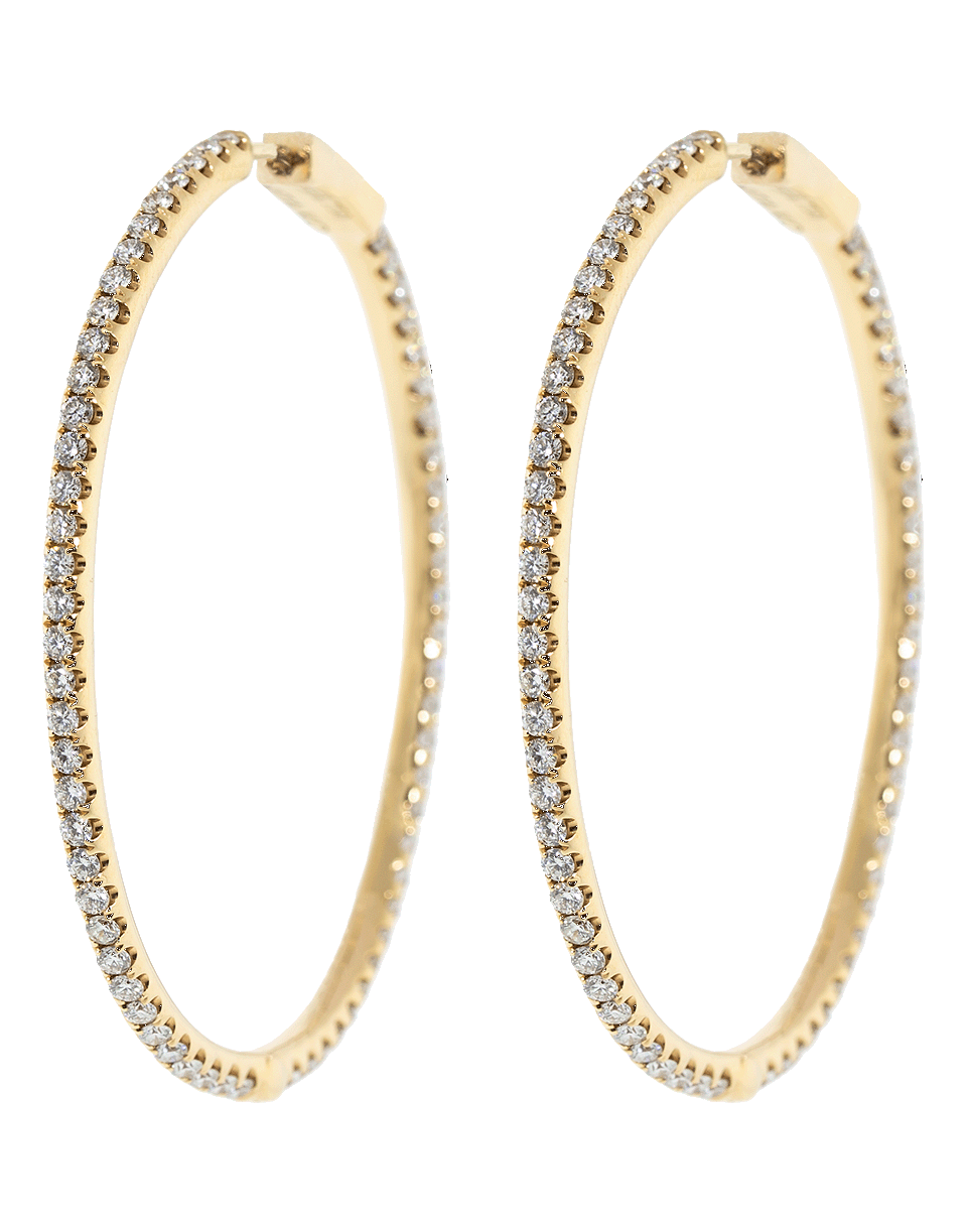 ANITA KO-Fonda Diamond Hoop Earrings-ROSE GOLD