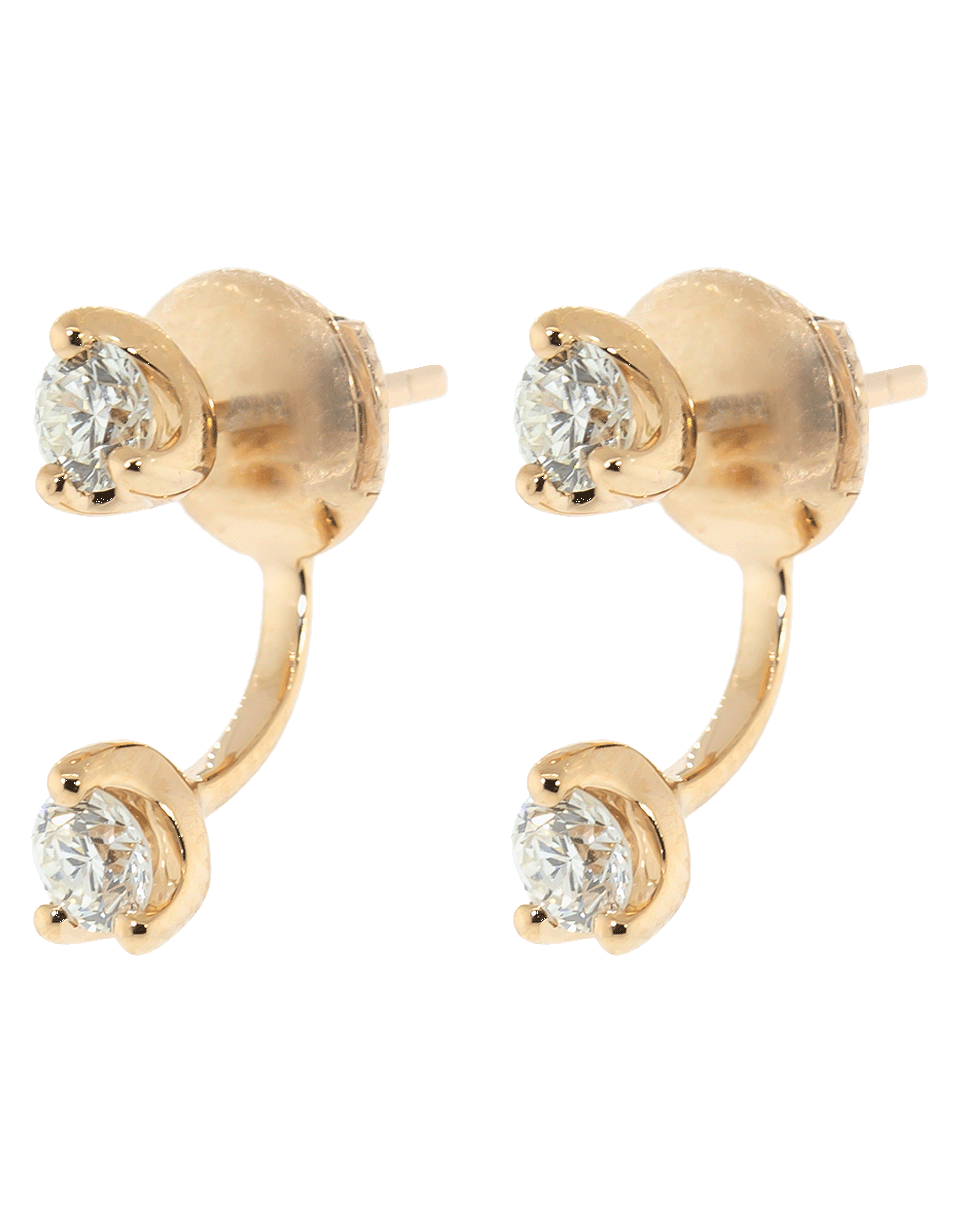 ANITA KO-Orbit Diamond Earrings-ROSE GOLD
