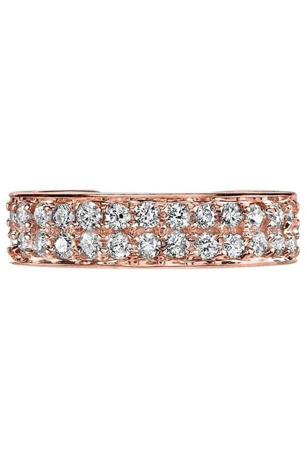 ANITA KO-Rose Gold Double Row Diamond Ear Cuff-ROSE GOLD