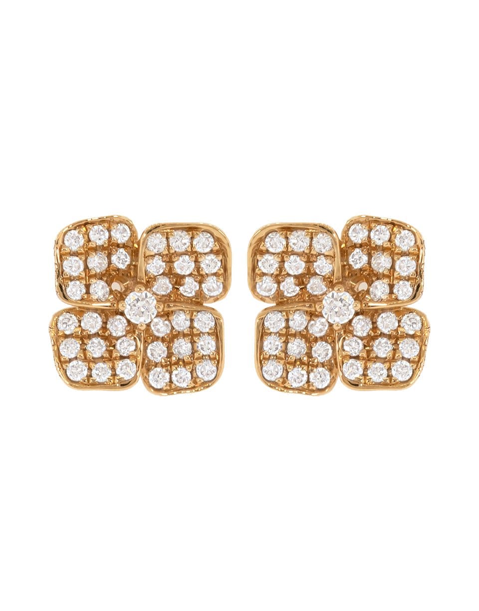 ANITA KO-Small Diamond Flower Studs-ROSE GOLD