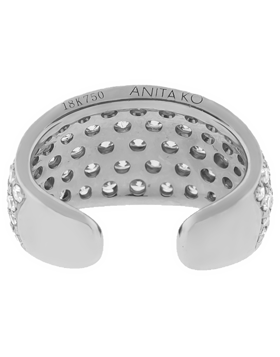 ANITA KO-5-Row Diamond Pave Ear Cuff-WHITE GOLD