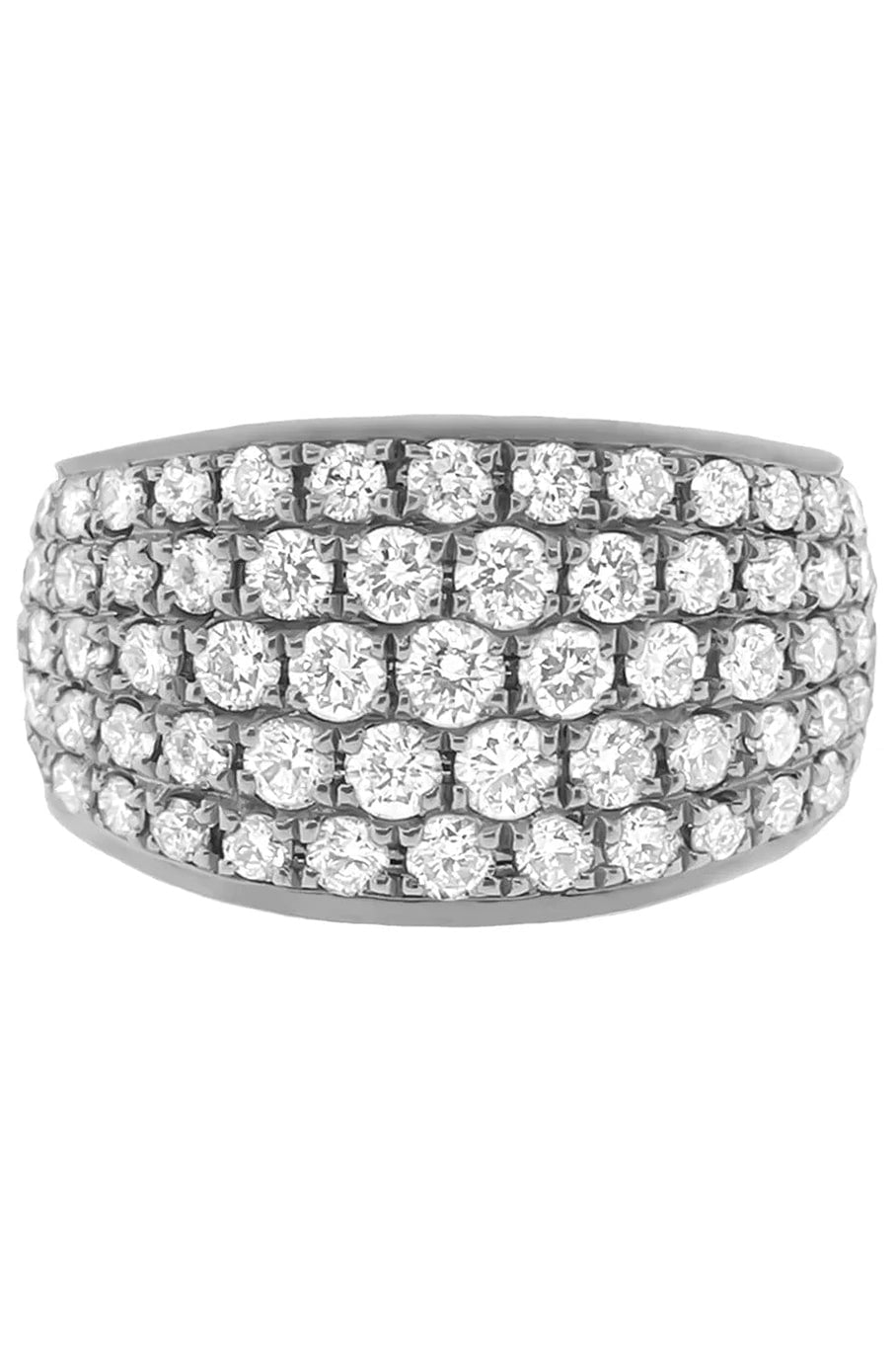 ANITA KO-5-Row Diamond Pave Ear Cuff-WHITE GOLD