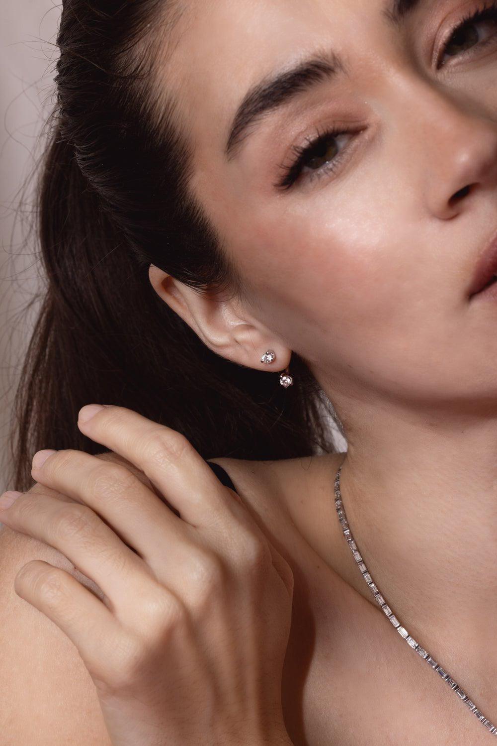 ANITA KO-Classic Orbit Earring-WHITE GOLD