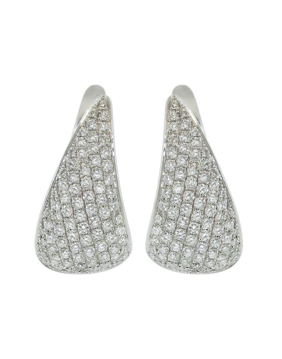 ANITA KO-Pave Diamond Claw Earrings-WHITE GOLD
