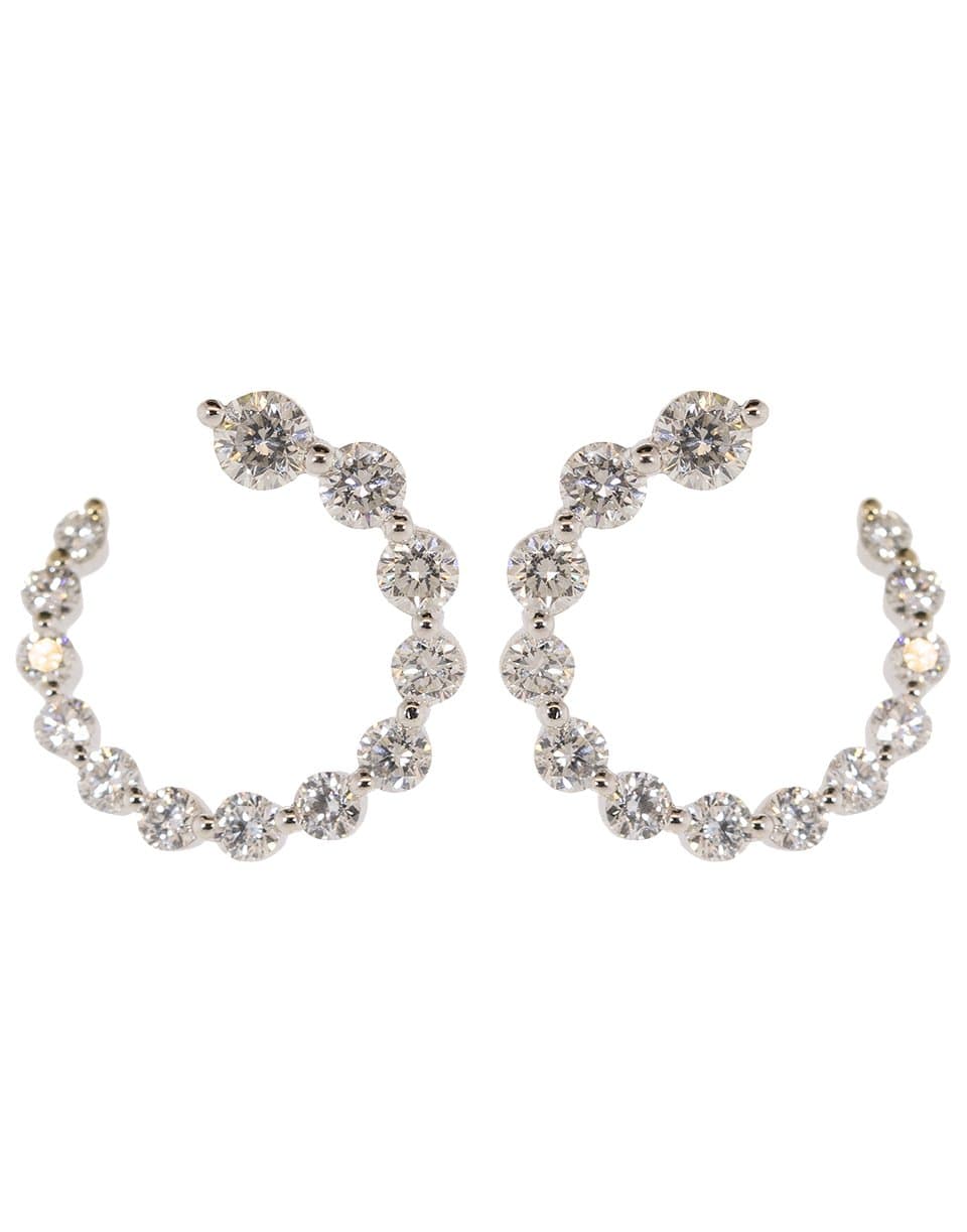 ANITA KO-Small Garland Diamond Earrings-WHITE GOLD
