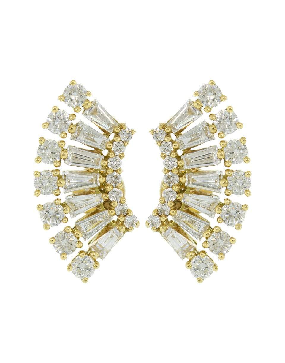 ANITA KO-Floating Ava Diamond Studs-YELLOW GOLD