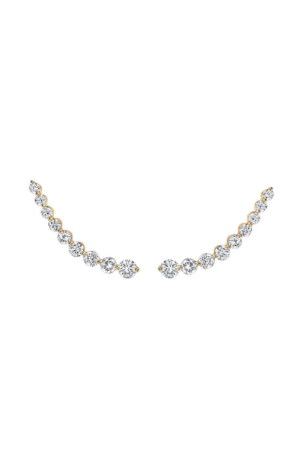 Floating Diamond Earrings-YELLOW GOLD-JEWELRYFINE JEWELEARRING-ANITA KO