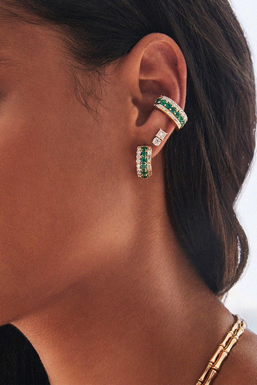 ANITA KO-Lola Huggie Earrings-YELLOW GOLD