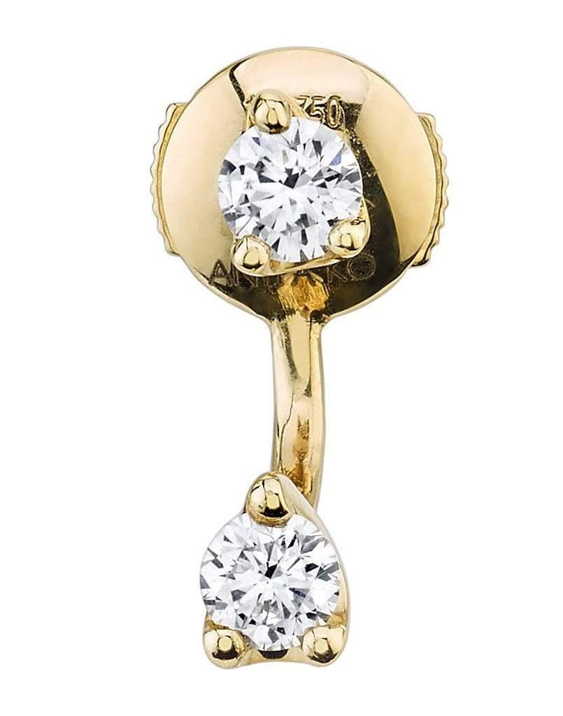 ANITA KO-Round Diamond Orbit Earring-YELLOW GOLD