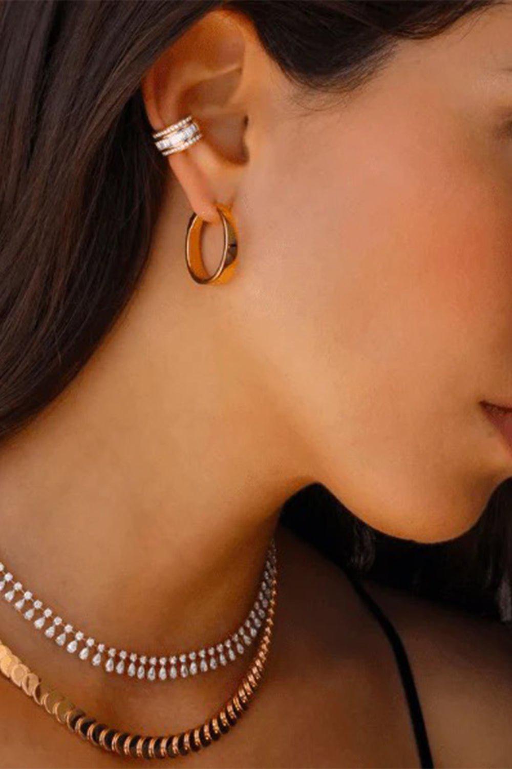 Medium Classic Meryl Hoop Earrings-ROSE GOLD-JEWELRYFINE JEWELEARRING-ANITA KO
