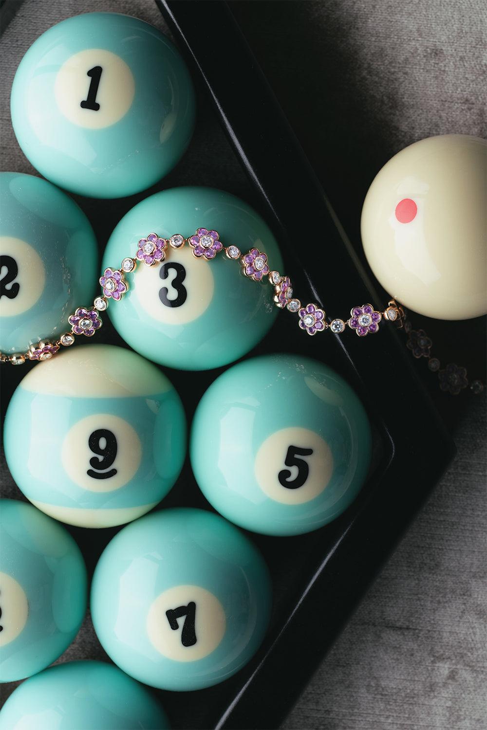 ANITA KO-Pink Sapphire Diamond Flora Choker Necklace-ROSE GOLD
