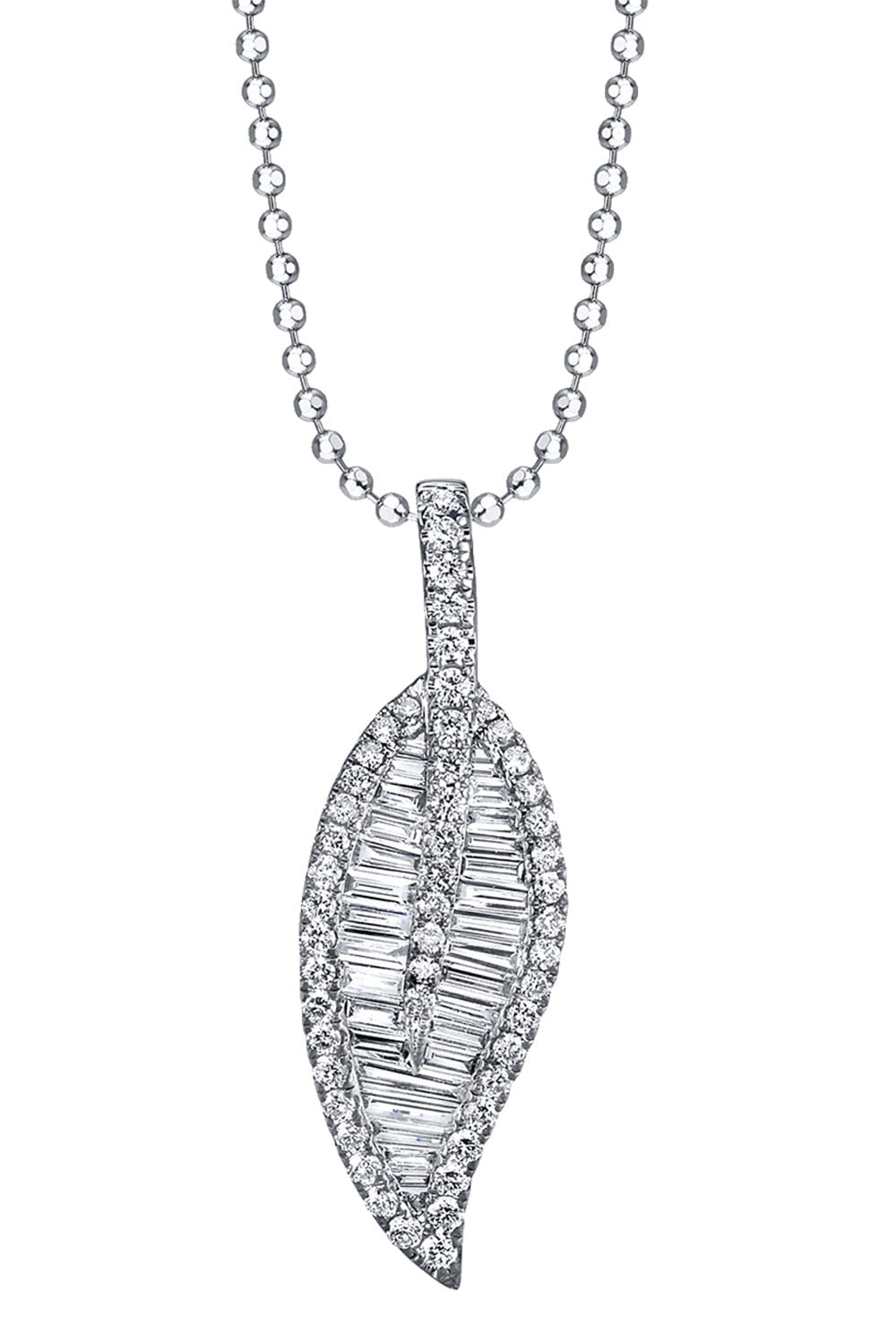 ANITA KO-Diamond Leaf Necklace-