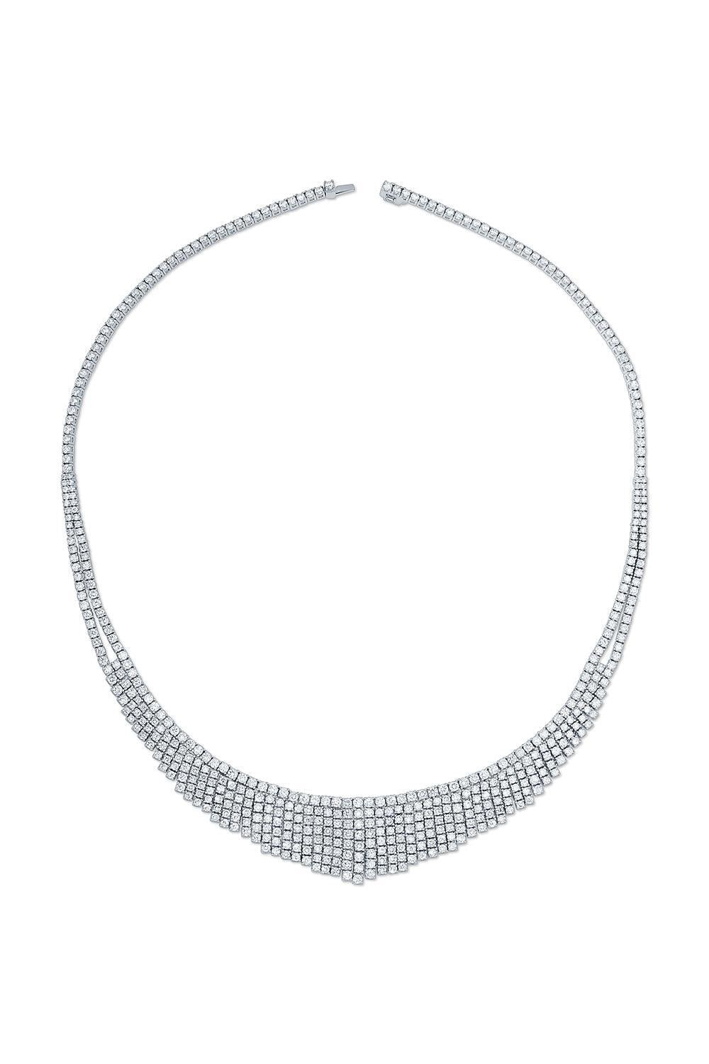 Diamond Selene Necklace-WHITE GOLD-JEWELRYFINE JEWELNECKLACE O-ANITA KO
