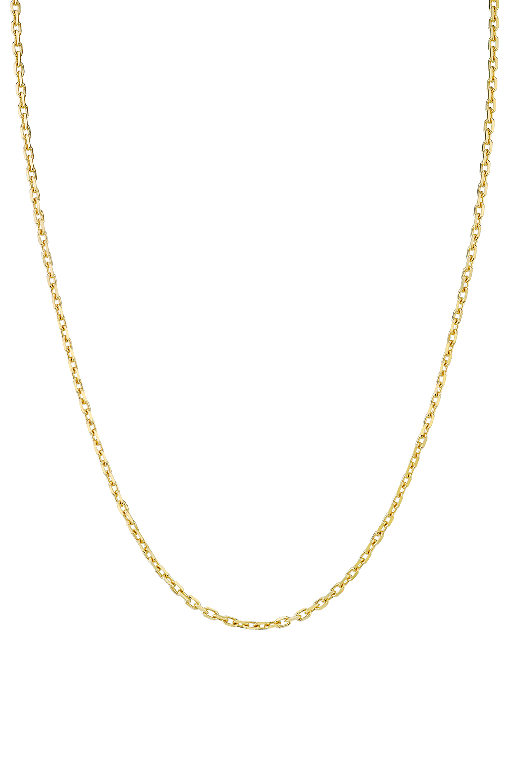  Lucky Chain Necklace-YELLOW GOLD-22-JEWELRYFINE JEWELNECKLACE O-ANITA KO 
