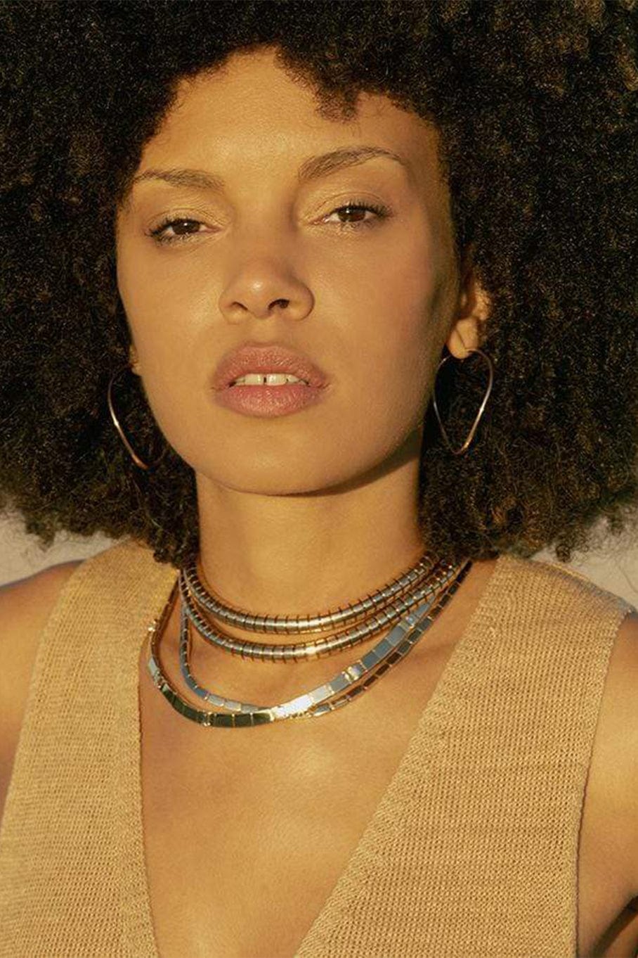 ANITA KO-Bunny Link Choker Necklace-YELLOW GOLD