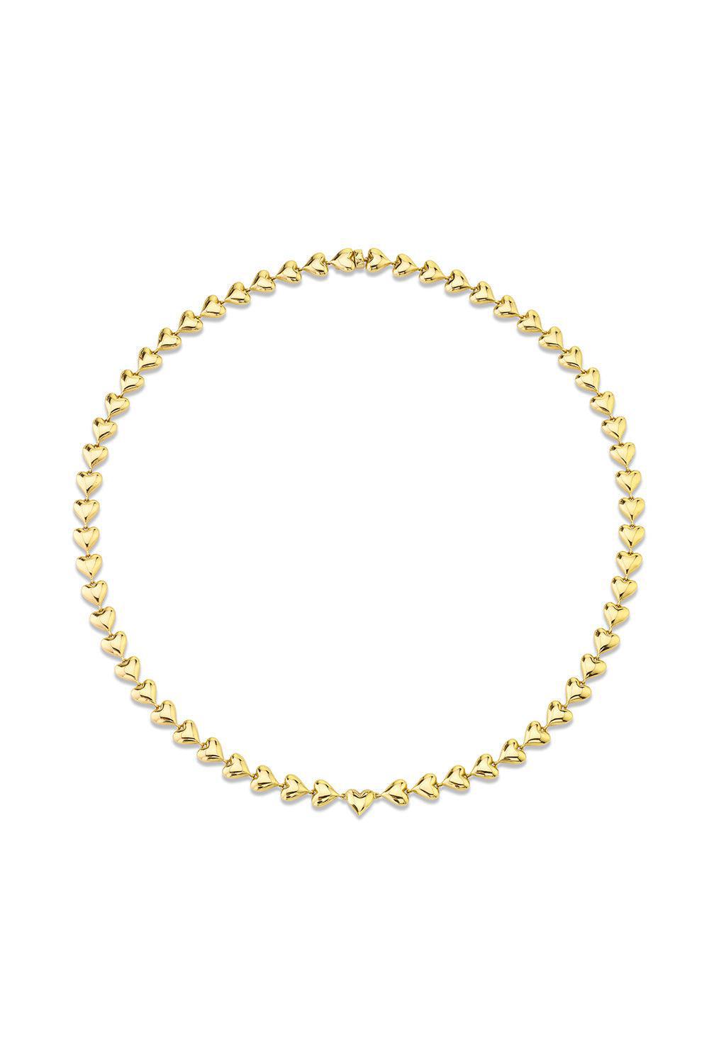 ANITA KO-Heart Eternity Necklace-YELLOW GOLD