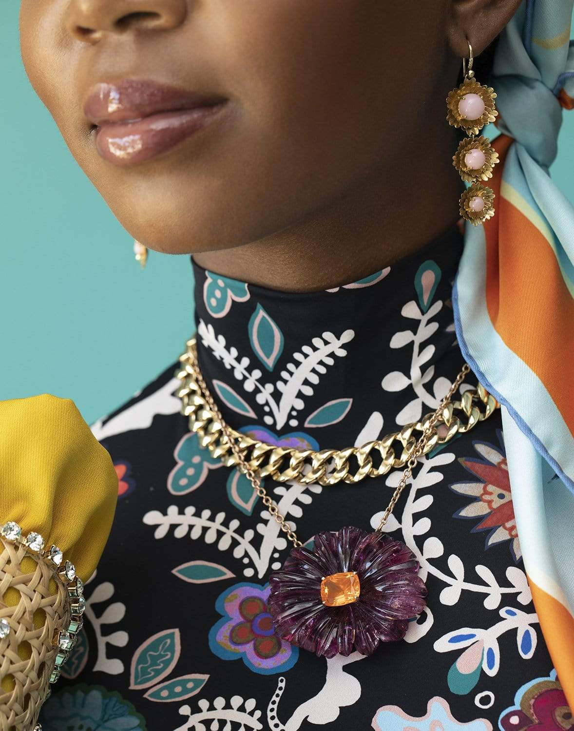 ANITA KO-Hemingway Chain Link Choker-YELLOW GOLD