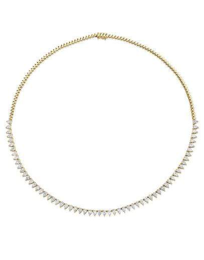 ANITA KO-Pear Diamond Choker-YELLOW GOLD