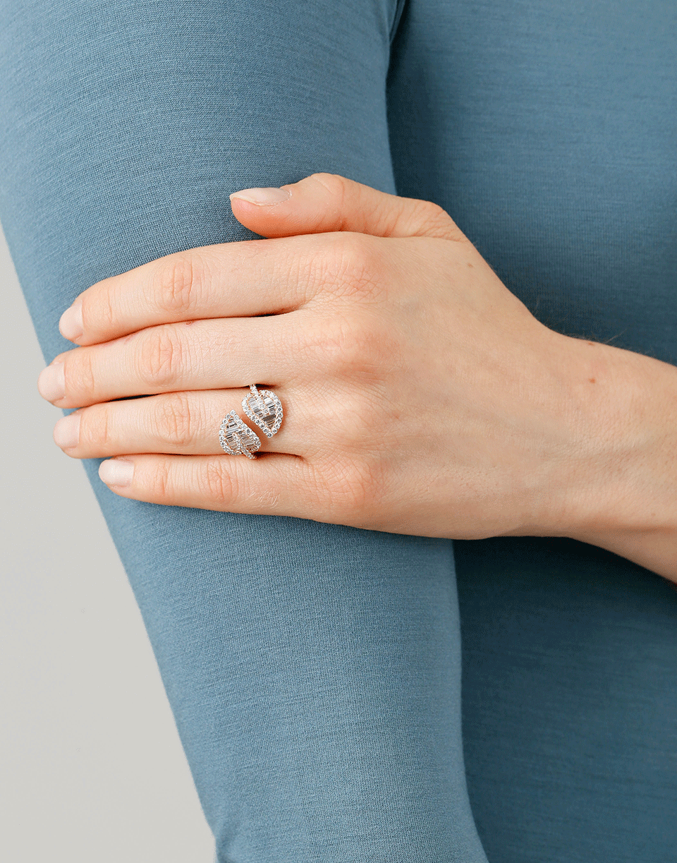 ANITA KO-Diamond Leaf Ring-