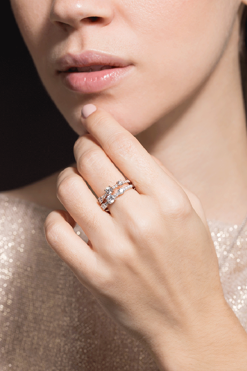 ANITA KO-White Gold Collins Diamond Ring-WHITE GOLD