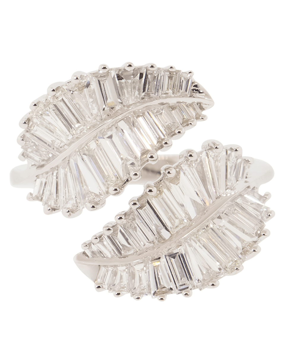 ANITA KO-Palm Leaf Diamond Ring-WHITE GOLD