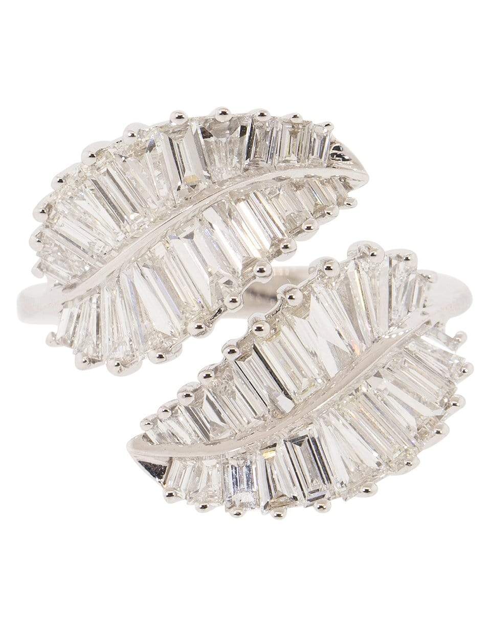 ANITA KO-Palm Leaf Diamond Ring-WHITE GOLD