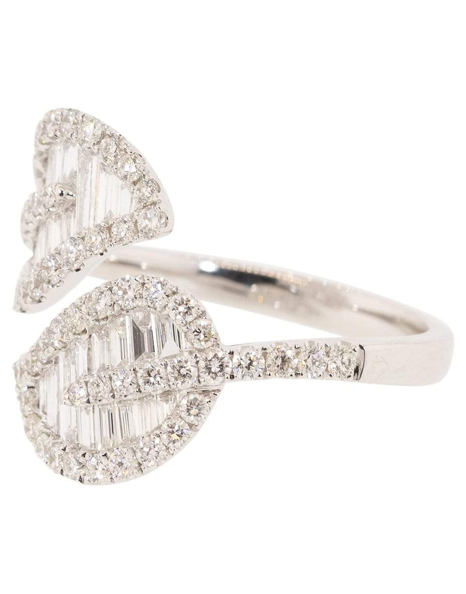 ANITA KO-Medium Leaf Diamond Ring-WHITE GOLD