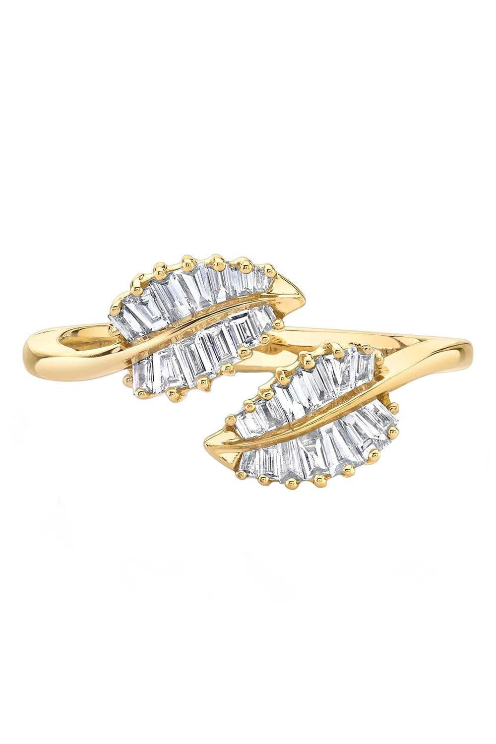 Small Palm Leaf Ring-YELLOW GOLD-5-JEWELRYFINE JEWELRING-ANITA KO