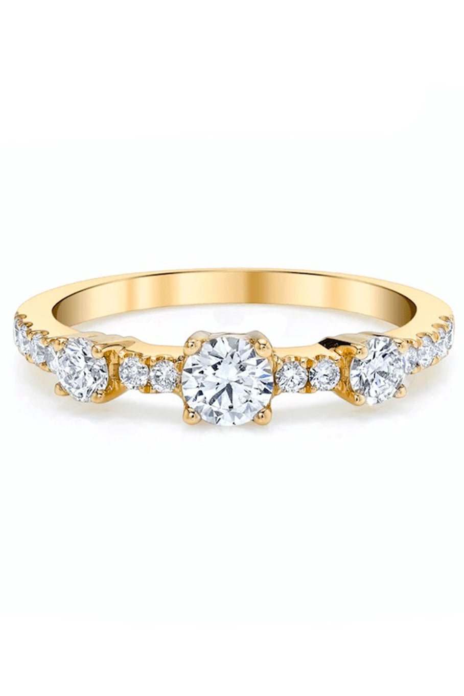 ANITA KO-Diamond Collins Ring - Yellow Gold-YELLOW GOLD