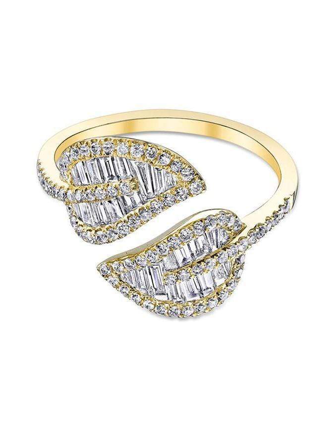 ANITA KO-Small Leaf Diamond Ring-