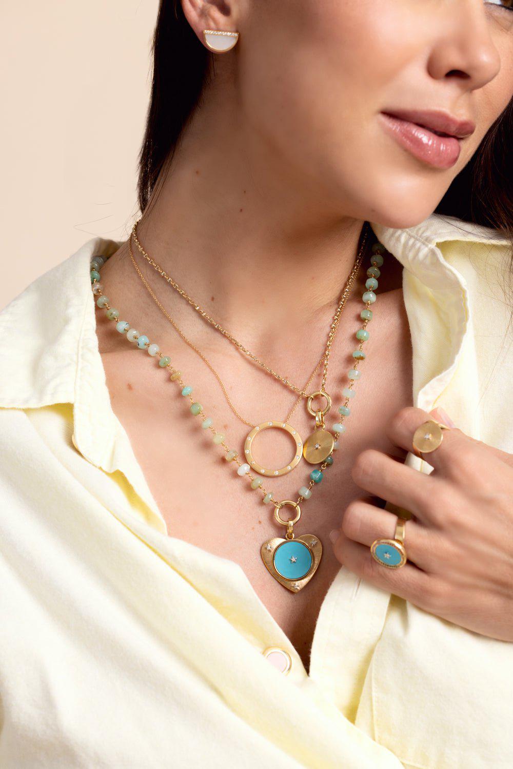 ANNA MACCIERI ROSSI-Marina Chain Necklace-YELLOW GOLD