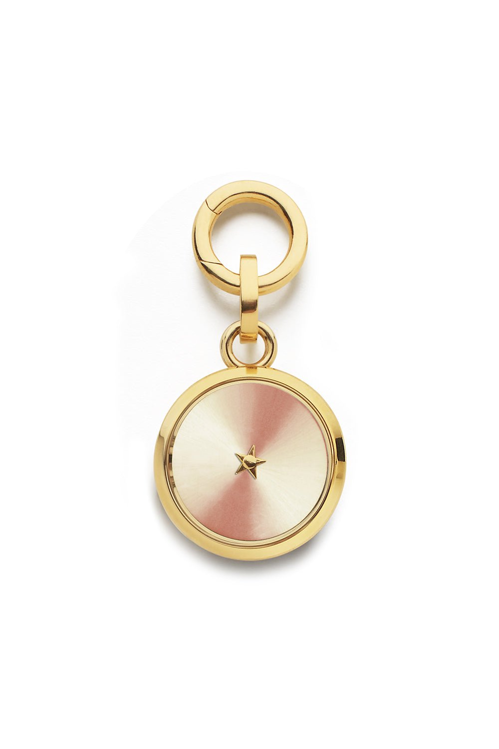 ANNA MACCIERI ROSSI-Pale Pink Carpe Diem Charm-YELLOW GOLD