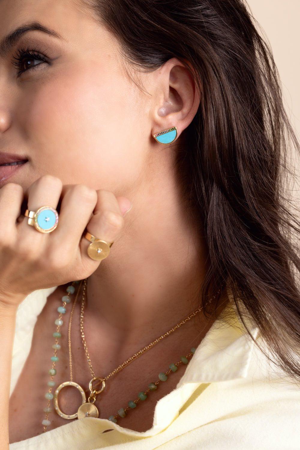 ANNA MACCIERI ROSSI-Ora Rainbow Mini Ring-YELLOW GOLD