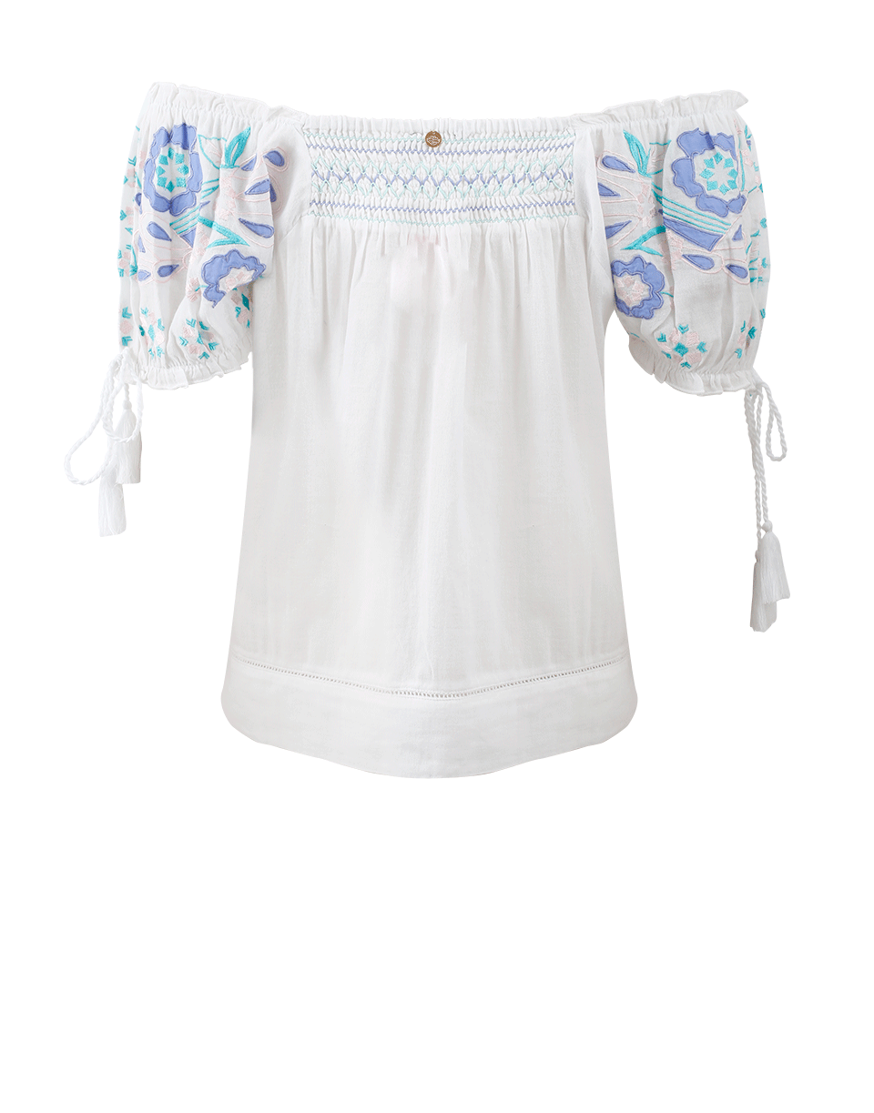 ANTIK BATIK-Embroidered Peasant Top-