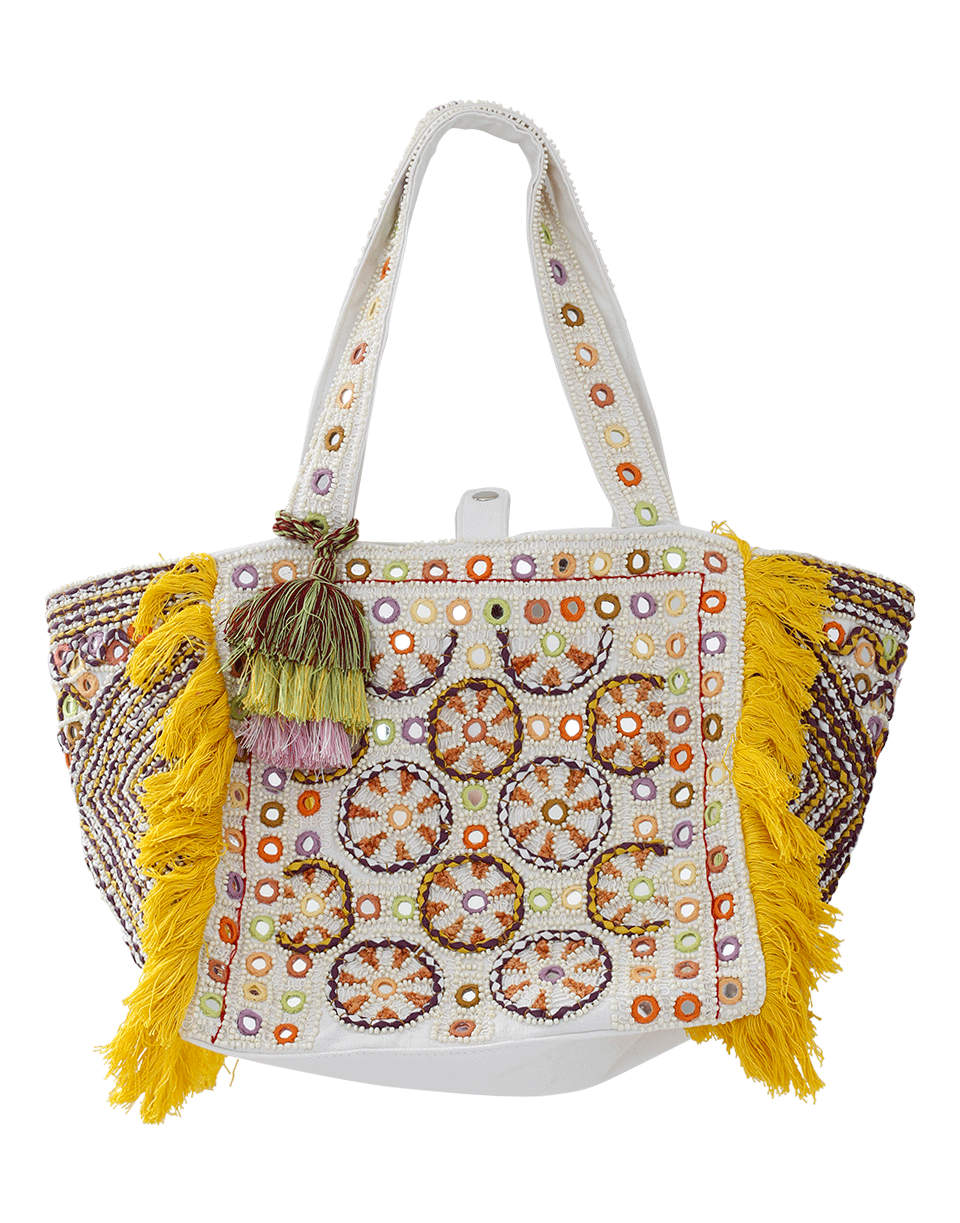 ANTIK BATIK-Kino Cabas Embroidered Bag-WHITE