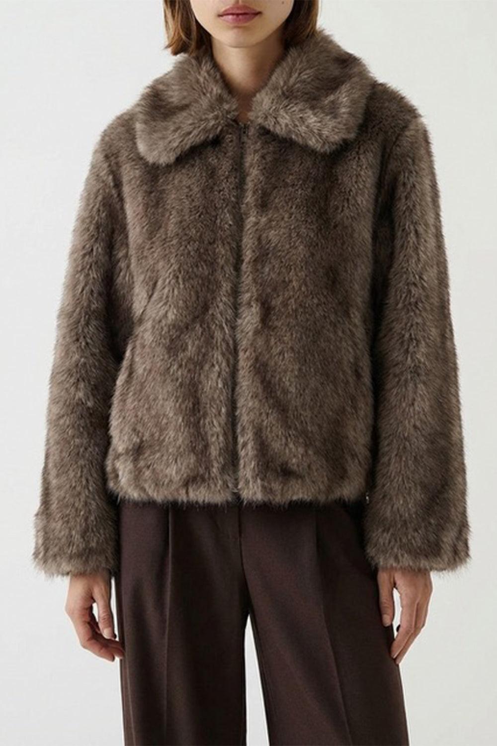 Origano Coat-BROWN-40-CLOTHINGCOATFUR-ANTONELLI