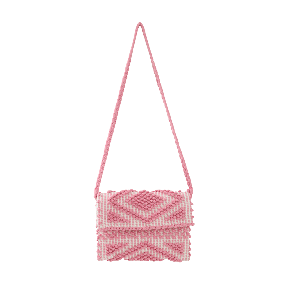 ANTONELLO-Suni Rombi Shoulder Bag-PINK/CRM