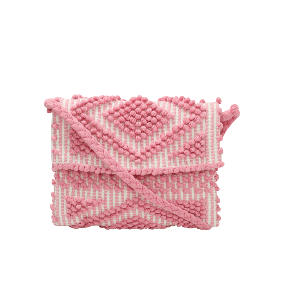 ANTONELLO-Suni Rombi Shoulder Bag-PINK/CRM