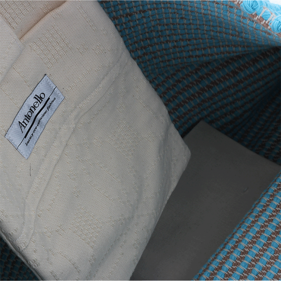 ANTONELLO-Capriccioli Rombi Tote-TURQ