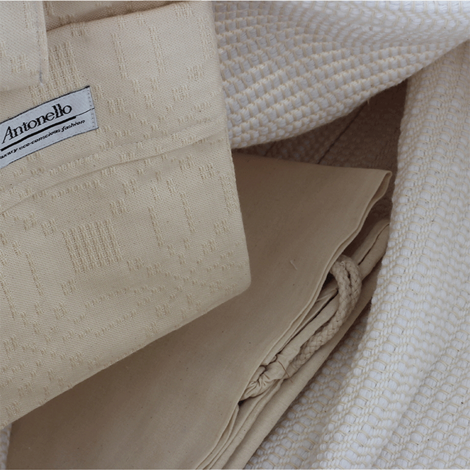 ANTONELLO-Capriccioli Rombi Tote-WHITE