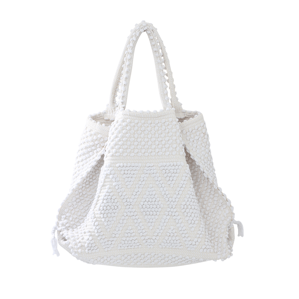 ANTONELLO-Capriccioli Rombi Tote-WHITE