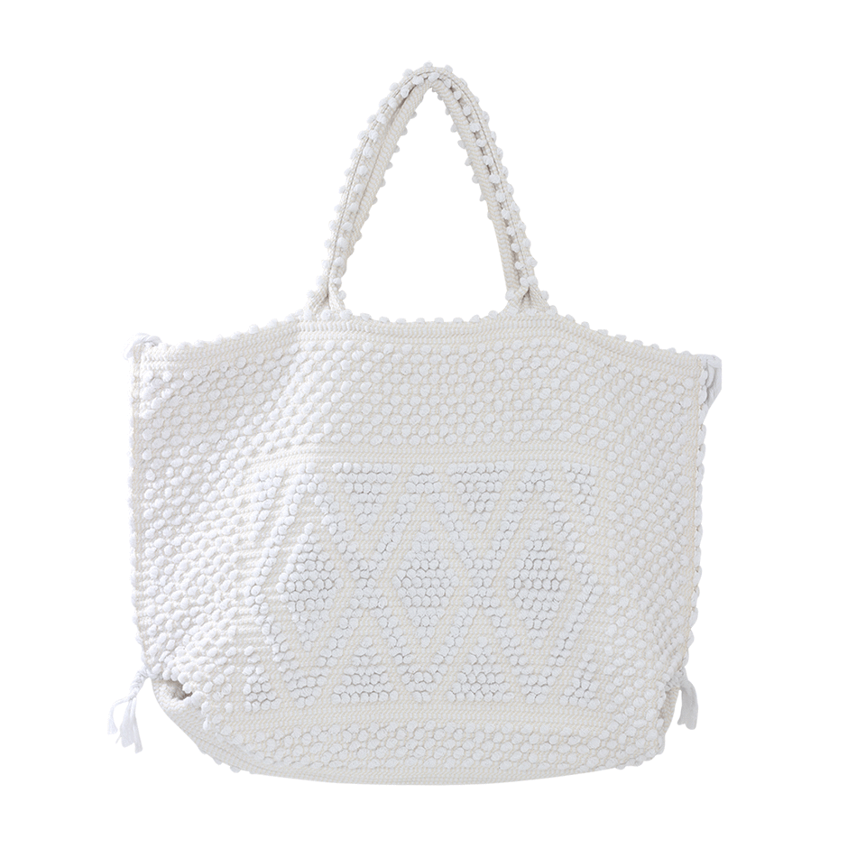 ANTONELLO-Capriccioli Rombi Tote-WHITE