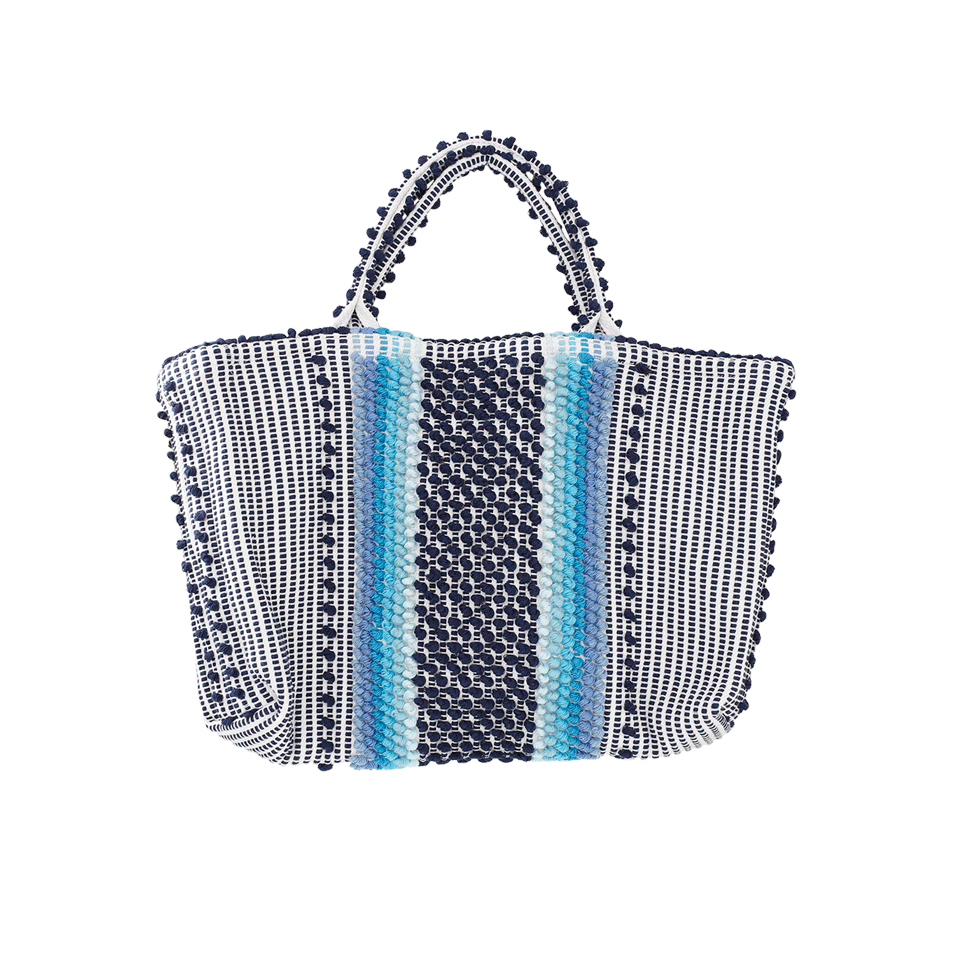 ANTONELLO-Telti Chelu Striped Tote-BLU/WHT