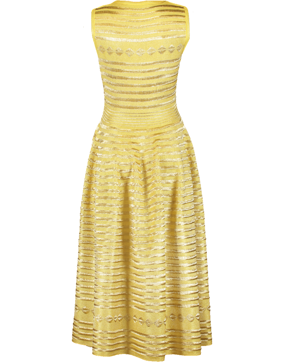 ANTONINO VALENTI-Ghita Long Metallic Design Dress-